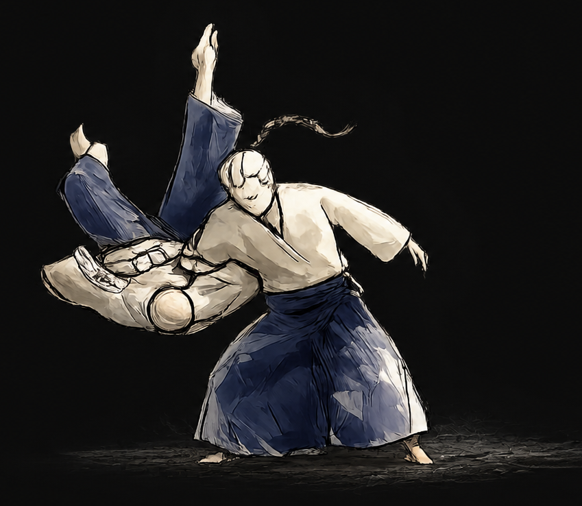 Technique d'aïkido — illustration